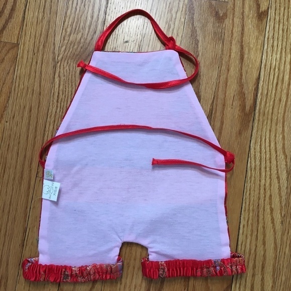 Vintage Infant Baby Girls Red Top - Picture 2 of 12